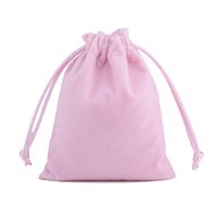 Wholesale Plush Jewelry Packaging Flannel Bag Jewelry Bag Bunch Mouth Flannel Bag sku image 8