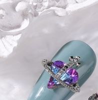 Sweet Heart Shape Rhinestone Nail Decoration Accessories 1 Piece sku image 8