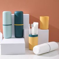 Casual Solid Color Plastic Toothbrush Box main image 1