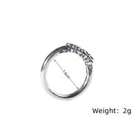 Chinoiserie Simple Style Solid Color Alloy Copper Open Ring sku image 2