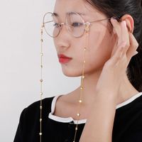 Elegant Simple Style Solid Color Titanium Steel Women's Glasses Chain main image 2