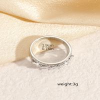 Artificial Zircon Copper Gold Plated Silver Plated Simple Style Inlay Color Block Zircon Rings sku image 4