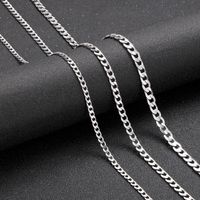 Casual Basic Streetwear Geometric Titanium Steel Men's Necklace main image 1