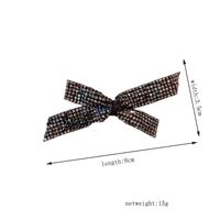 Simple Style Bow Knot Alloy Inlay Rhinestones Hair Clip sku image 2