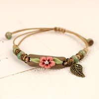 Wholesale Jewelry Elegant Pastoral Flower Ceramics Bracelets sku image 41
