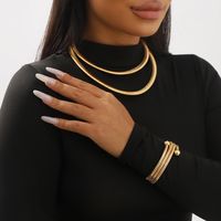 Moderner Stil Einfacher Stil Einfarbig Legierung Frau Armbänder Ohrringe Halskette main image 4
