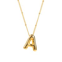 Modern Style Simple Style Letter Copper Pendant Necklace sku image 1