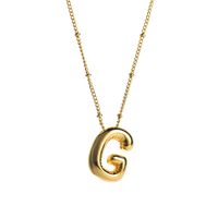 Modern Style Simple Style Letter Copper Pendant Necklace sku image 7