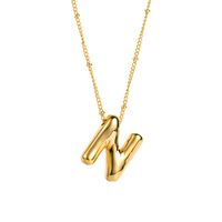 Modern Style Simple Style Letter Copper Pendant Necklace sku image 14