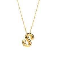 Modern Style Simple Style Letter Copper Pendant Necklace sku image 19