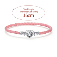 Simple Style Heart Shape Sterling Silver Plating Silver Plated Women's Bracelets main image 2