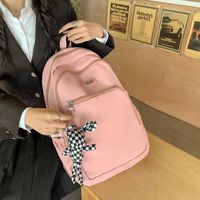 One Size Solid Color Shopping School Backpack sku image 1