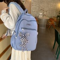 One Size Solid Color Shopping School Backpack sku image 2