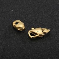 1 Piece Stainless Steel 18K Gold Plated Solid Color main image 5
