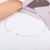Acier Au Titane Plaqué Or 18K Style Simple Incruster Couleur Unie Perles Artificielles Foulard main image 3