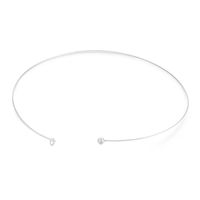 Titanium Steel 18K Gold Plated Simple Style Inlay Solid Color Artificial Pearls Choker main image 6