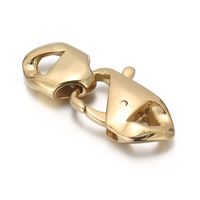 1 Piece Stainless Steel 18K Gold Plated Solid Color sku image 6