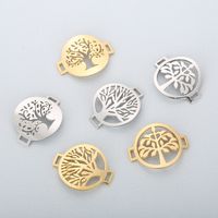 1 Piece Stainless Steel 18K Gold Plated Tree main image 1