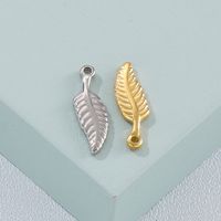 1 Piece Stainless Steel 18K Gold Plated Hand Tree Leaves main image 3