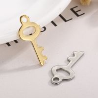 1 Piece Stainless Steel 18K Gold Plated Key main image 7