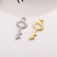 1 Piece Stainless Steel 18K Gold Plated Key main image 1