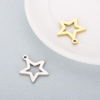 1 Piece Stainless Steel 18K Gold Plated Star main image 3