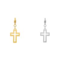 1 Piece Stainless Steel 18K Gold Plated Cross Skull main image 5