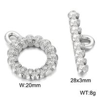 2 Pieces Set Stainless Steel 18K Gold Plated Solid Color Skull sku image 3