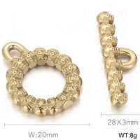 2 Pieces Set Stainless Steel 18K Gold Plated Solid Color Skull sku image 7