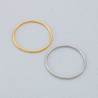1 Piece Stainless Steel 18K Gold Plated Circle main image 1