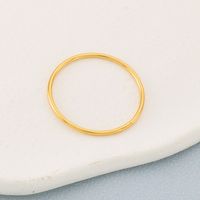1 Piece Stainless Steel 18K Gold Plated Circle main image 4