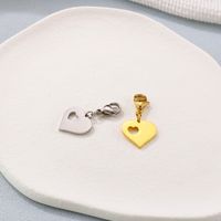 1 Piece Stainless Steel 18K Gold Plated Letter Heart Shape main image 3