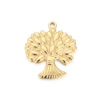 1 Piece Stainless Steel 18K Gold Plated Tree main image 5