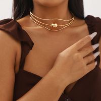 Modern Style Simple Style Solid Color Alloy Women's Choker main image 1