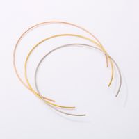 Stainless Steel 18K Gold Plated Simple Style Plating C Shape Choker main image 1
