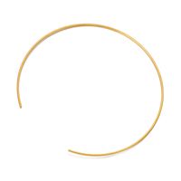 Stainless Steel 18K Gold Plated Simple Style Plating C Shape Choker main image 6