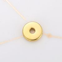 1 Piece Diameter 6 Mm Stainless Steel 18K Gold Plated Round Spacer Bars main image 5