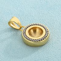 1 Piece Stainless Steel 18K Gold Plated Round main image 5