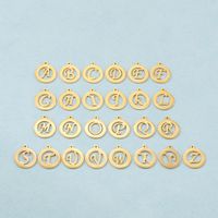 1 Piece Stainless Steel 18K Gold Plated Letter main image 7