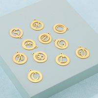 1 Piece Stainless Steel 18K Gold Plated Letter main image 3