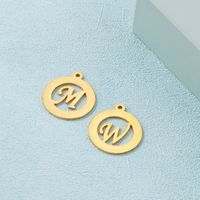 1 Piece Stainless Steel 18K Gold Plated Letter main image 5