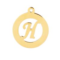1 Piece Stainless Steel 18K Gold Plated Letter sku image 8