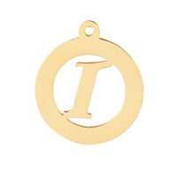 1 Piece Stainless Steel 18K Gold Plated Letter sku image 9