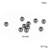 10 Pieces Stainless Steel Round Polished Beads sku image 7