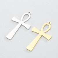 Simple Style Cross Stainless Steel Plating Jewelry Accessories main image 3