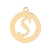 1 Piece Stainless Steel 18K Gold Plated Letter sku image 19