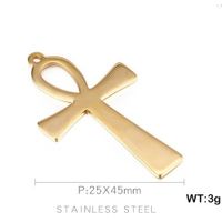 Simple Style Cross Stainless Steel Plating Jewelry Accessories sku image 1