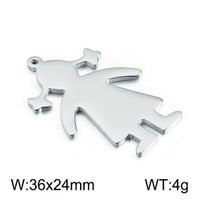 Cute Human Stainless Steel Plating Jewelry Accessories sku image 13