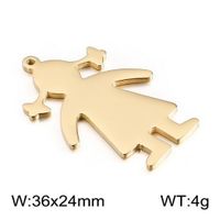 Cute Human Stainless Steel Plating Jewelry Accessories sku image 14
