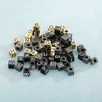 1 Piece Diameter 8mm Stainless Steel Letter Beads main image 3